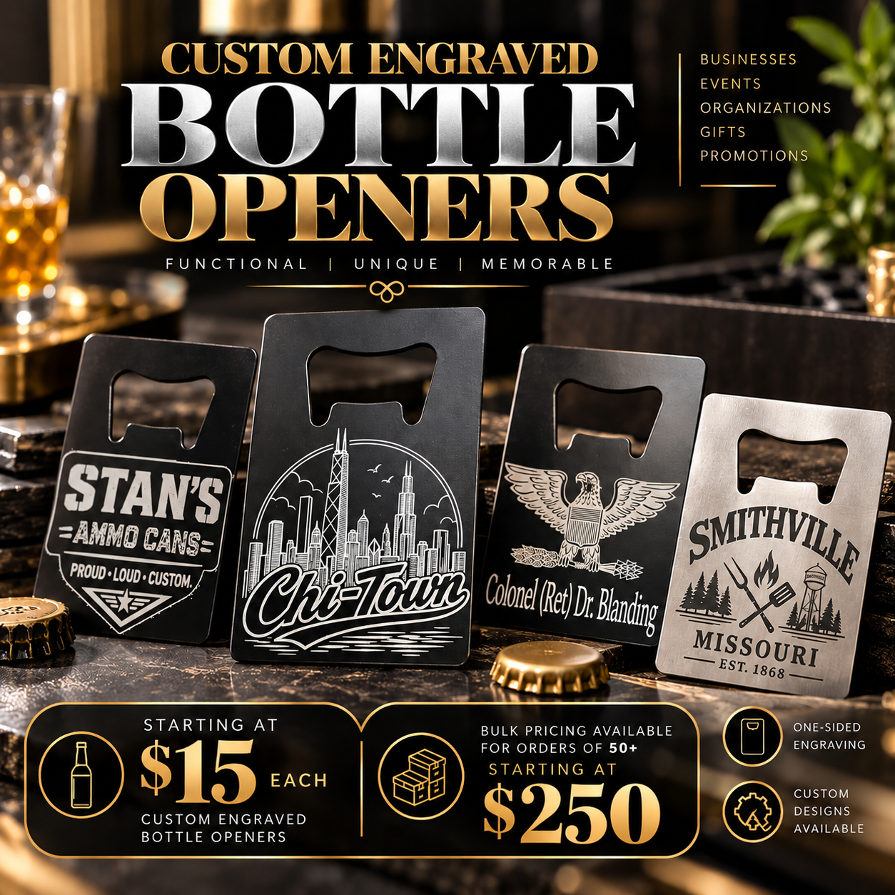 Custom Engraved Bottle Openers